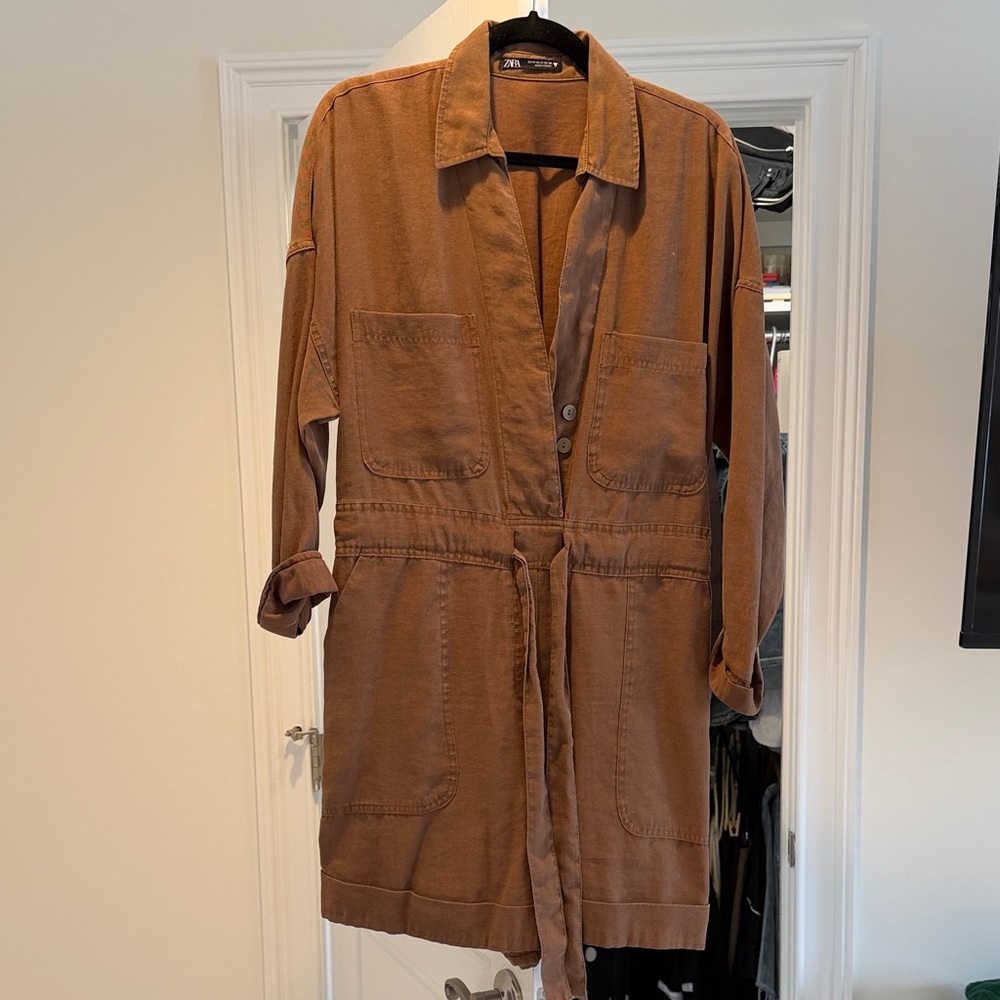 Zara Tan Utility Jacket for Women
